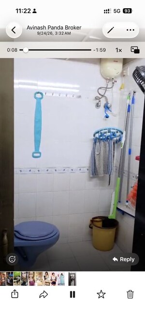 Bathroom in 1 BHK Apartment at Candy Castle, Colaba – for Sale
