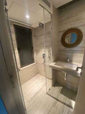 Bathroom in 2 BHK Apartment at Rustomjee Paramount, Khar West – for Rent