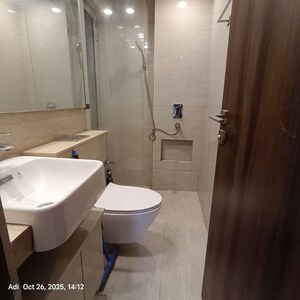 Bathroom in 1 BHK Apartment at Hiranandani Regent Hill, Powai – for Rent