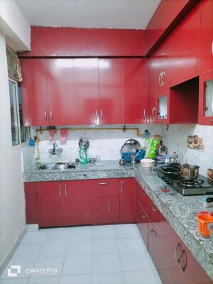 Kitchen in 3 BHK Apartment at Bluemoon Central, Raj Nagar Extension – for Rent