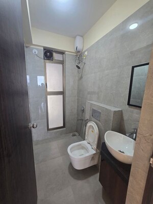 Bathroom in 2 BHK Apartment at Raymond Ten X Habitat, Pokhran Road No Two – for Rent