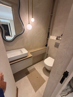 Bathroom in 3 BHK Apartment at Bandra West – for Rent