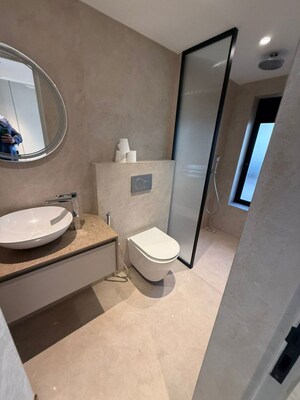 Bathroom in 3 BHK Apartment at Bandra West – for Rent