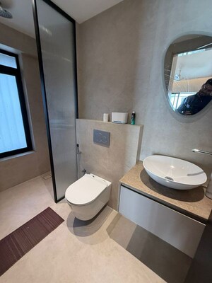Bathroom in 3 BHK Apartment at Bandra West – for Rent