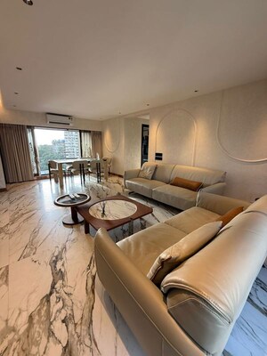 Living Room in 3 BHK Apartment at Bandra West – for Rent