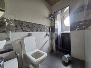 Bathroom in 3 BHK Apartment at Dheeraj Valley, Goregaon East – for Rent