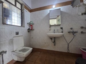 Bathroom in 3 BHK Apartment at Dheeraj Valley, Goregaon East – for Rent