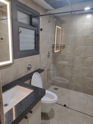 Bathroom in 2 BHK Apartment at Purva Atmosphere, Thanisandra Main Road – for Rent