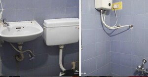 Bathroom in 3 BHK Apartment at Chawla Plaza, Cbd Belapur Sector 11 – for Rent