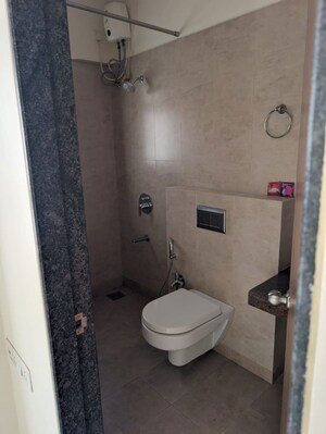 Bathroom in 3 BHK Apartment at Godrej Prime, Chembur – for Rent