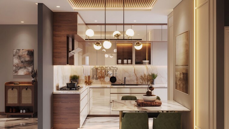 Kitchen, embassy-edge 3 Bedroom 1480 Sq.Ft. Apartment In Devanahalli Bangalore 10707434