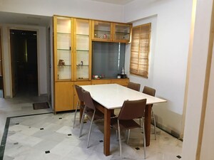 Dining area in 3 BHK Apartment at Jodhpur Tekra – for Rent