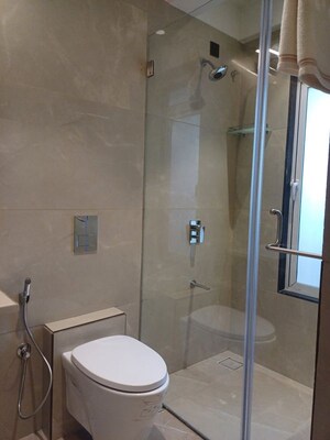 Bathroom in 3 BHK Apartment at Lashkaria Indrasukh, Andheri West – for Sale