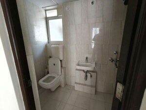 Bathroom in 1 BHK Apartment at Puranik Rumah Bali Phase III, Ghodbunder Road – for Rent