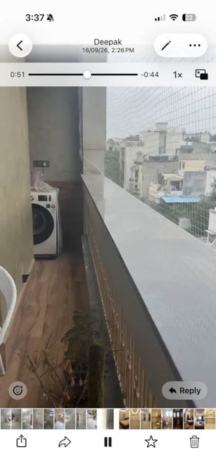 Balcony, greater kailash 2 Bedroom 150 Sq.Yd. Builder Floor In Greater Kailash Delhi 10707724