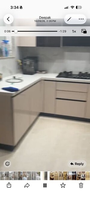 Kitchen in 2 BHK Builder Floor at Greater Kailash – for Rent
