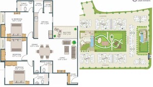 Master Plan in 2 BHK Apartment at Alchemy Samsara, Chhani – for Rent