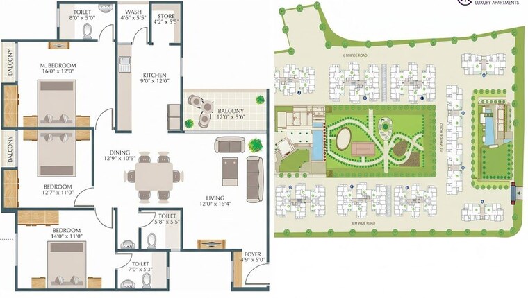 Master Plan, alchemy-samsara 2 Bedroom 1846 Sq.Ft. Apartment In Chhani Vadodara 10707700