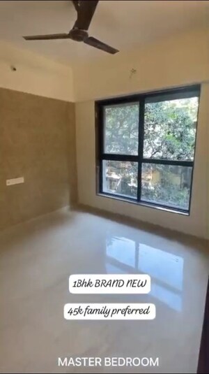 Bedroom in 2 BHK Apartment at Queenstown Springs, Ghansoli – for Rent