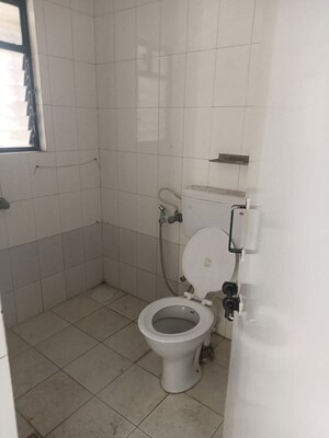 Bathroom in 2 BHK Apartment at Kanchan Ganga CHS, Aundh – for Rent