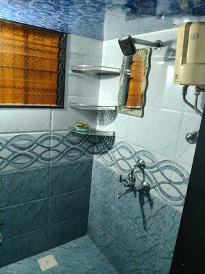 Bathroom in 1 RK Apartment at Sankalp Nnp, Goregaon East – for Rent