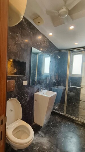 Attached Bathroom in 4 BHK Builder Floor at Green Park Extension – for Rent
