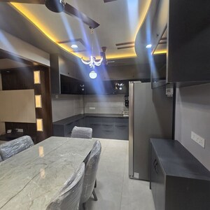 Dining area in 3 BHK Apartment at Vibhavari Society – for Rent