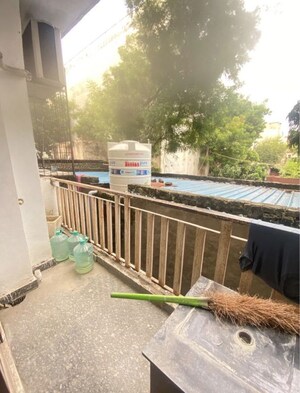 Balcony in 3 BHK Builder Floor at Ramesh Nagar – for Rent