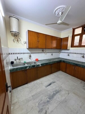 Kitchen in 3 BHK Builder Floor at Greater Kailash – for Rent