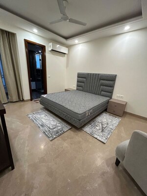 Living Room in 3 BHK Builder Floor at Safdarjung Enclave – for Rent