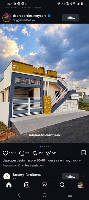 2 BHK Villa – Exterior View View at Jigani - for Sale