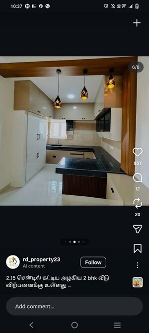 Kitchen in 2 BHK Villa at Jigani – for Sale