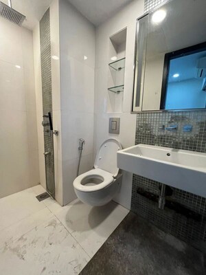Bathroom in 3 BHK Apartment at Lodha New Cuffe Parade, Wadala – for Rent