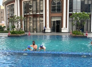 Swimming Pool in 3 BHK Apartment at Ambika Florence Park, North Mullanpur – for Sale