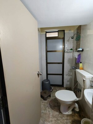 Bathroom in 1 BHK Apartment at Sachin Horizon Classique, Ghodbunder Road – for Rent