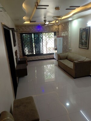 Living Room in 2 BHK Apartment at Riddhi Siddhi Park, Kalwa – for Rent