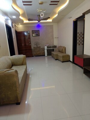 Living Room in 2 BHK Apartment at Riddhi Siddhi Park, Kalwa – for Rent