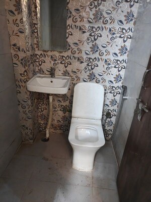 Bathroom in 1 RK Builder Floor at Sushant Lok I – for Rent