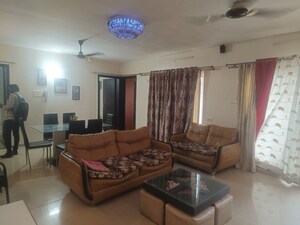 Living Room in 3 BHK Penthouse at Pride Purple Sapphire Park, Wakad – for Rent