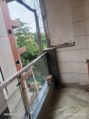 Balcony in 3 BHK Builder Floor at Rohini Sector 25 – for Rent