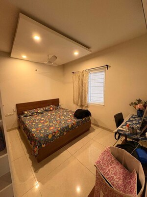 Bedroom in 3 BHK Apartment at Aparna Serene Park, Kondapur – for Rent