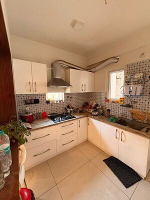 Kitchen in 3 BHK Apartment at Aparna Serene Park, Kondapur – for Rent