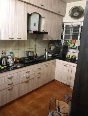 Kitchen in 3 BHK Apartment at SAS Shalimar Grand, Butler Colony – for Rent