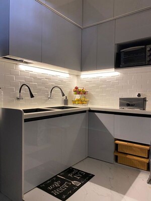 Kitchen in 3 BHK Apartment at Satyam Imperial Heights, Ghansoli – for Rent