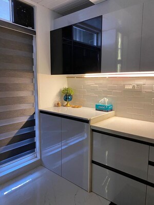 Kitchen in 3 BHK Apartment at Satyam Imperial Heights, Ghansoli – for Rent