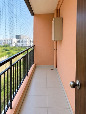 Balcony in 2 BHK Apartment at Urbanrise Spring Is In The Air, Ameenpur – for Rent
