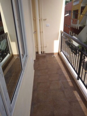 Balcony in 2 BHK Builder Floor at Ombr Layout – for Rent