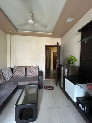 Living Room in 2 BHK Apartment at Kanchan Pushp Society, Ghodbunder Road – for Rent