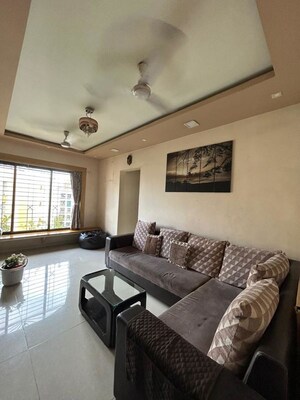 Living Room in 2 BHK Apartment at Kanchan Pushp Society, Ghodbunder Road – for Rent