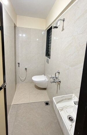 Bathroom in 2 BHK Apartment at Goregaon West – for Rent